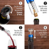 Powerful Electric Wine Opener BLUE Set – Automatic – Battery Operated with Foil Cutter, Vacuum Stopper & Aerator