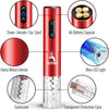 Electric Wine Opener RED Kit – Cordless Electric Wine Bottle Opener with Foil Cutter
