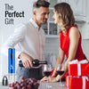 Electric Wine Opener BLUE Kit – Cordless Electric Wine Bottle Opener with Foil Cutter