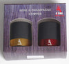 Wine and Champagne Stopper with Aluminium Ring for Wine & Champagne Set of 2 (GOLD & RED)